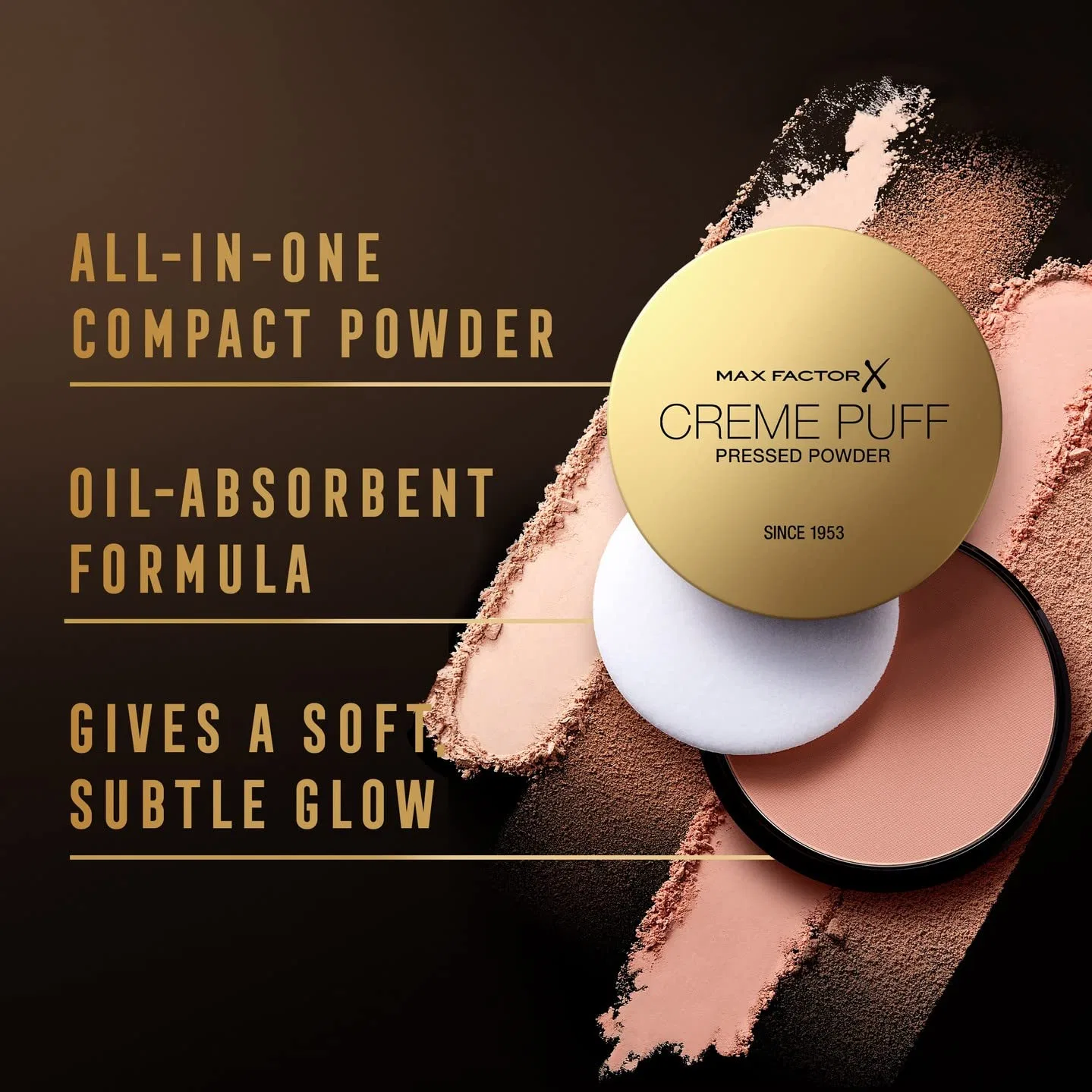 Компактная тональная крем-пудра Max Factor Creme Puff Max Factor, Beige — фото 3