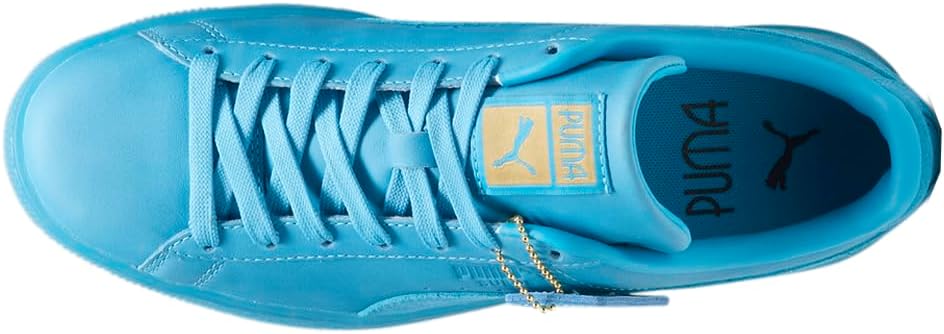 Мужские замшевые кроссовки PUMA с шнуровкой для повседневной носки - синие — фото 4