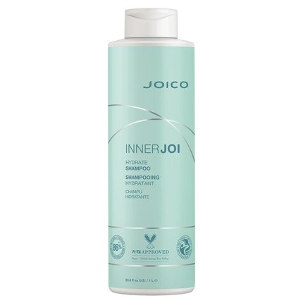 

Joico InnerJoi Hydrate Шампунь для сухих волос и кожи головы Веганская формула без сульфатов и парабенов, 33,8 жидких унций