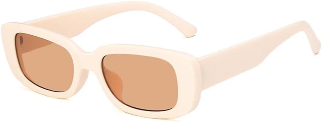 

Модные женские солнцезащитные очки маленького размера в конфетной оправе, мужские очки для путешествий, рыбалки, вождения, защита от УФ-излучения UV400 VVTWSSW, Beige Tea