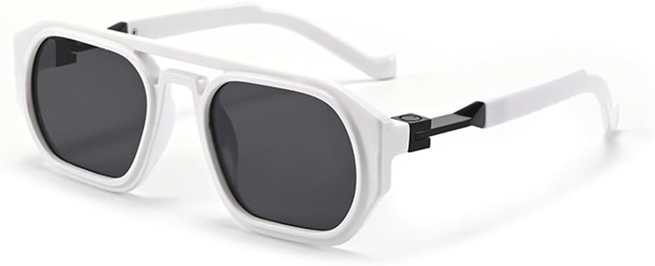 

Солнцезащитные очки с защитой от УФ-излучения UV400 - двойные перемычки, градиентная расцветка, для женщин и мужчин, для бега и занятий спортом на открытом воздухе UYPTK, White-black