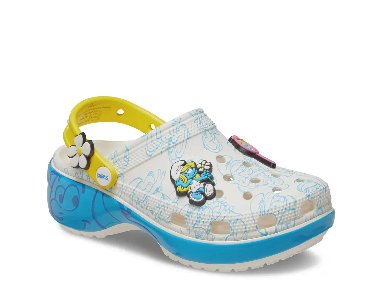 Кроксы платформенные - женские Crocs, Multicolor