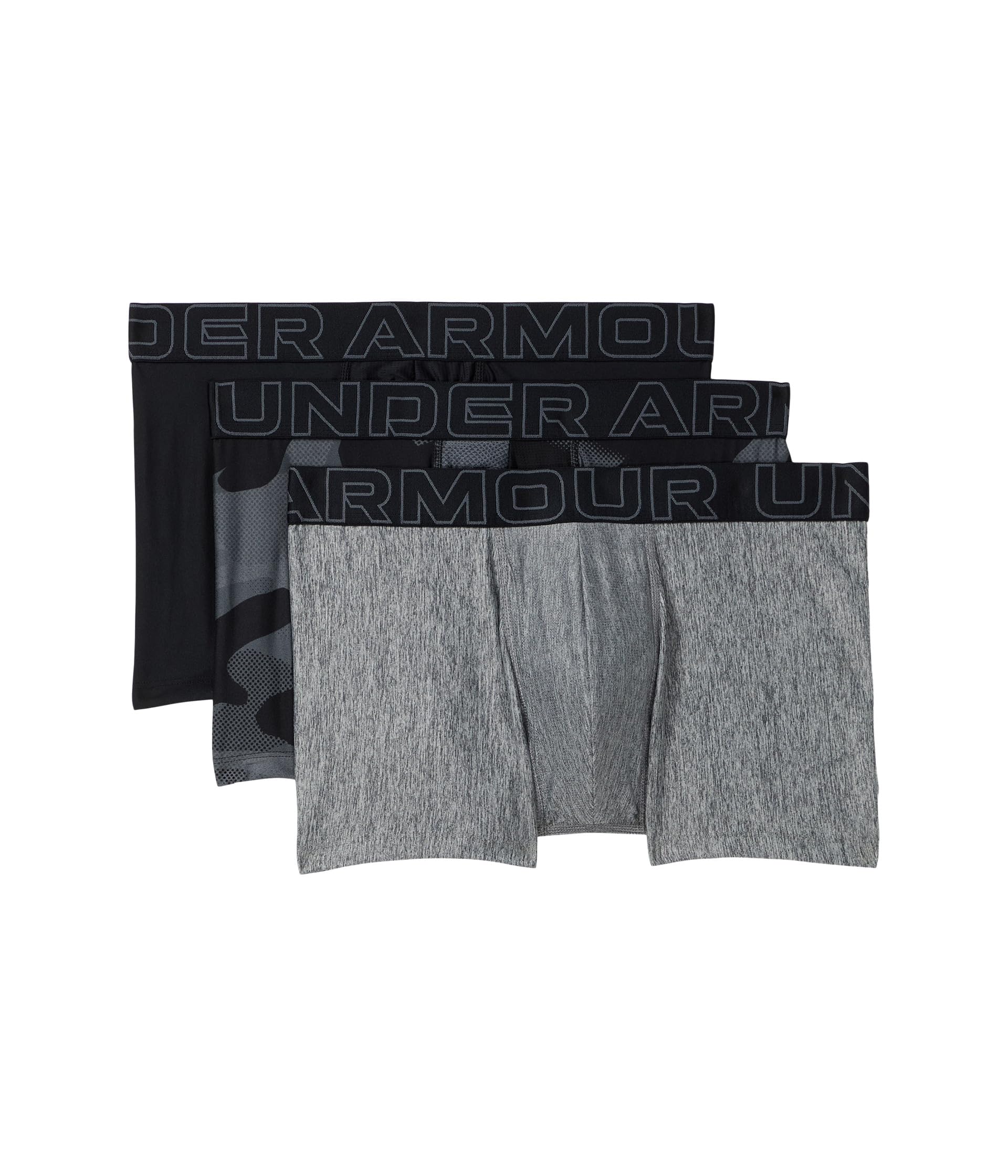 

Боксеры Under Armour Performance Tech Boxerjock 3in 3-pack, цвет Black Camo Print