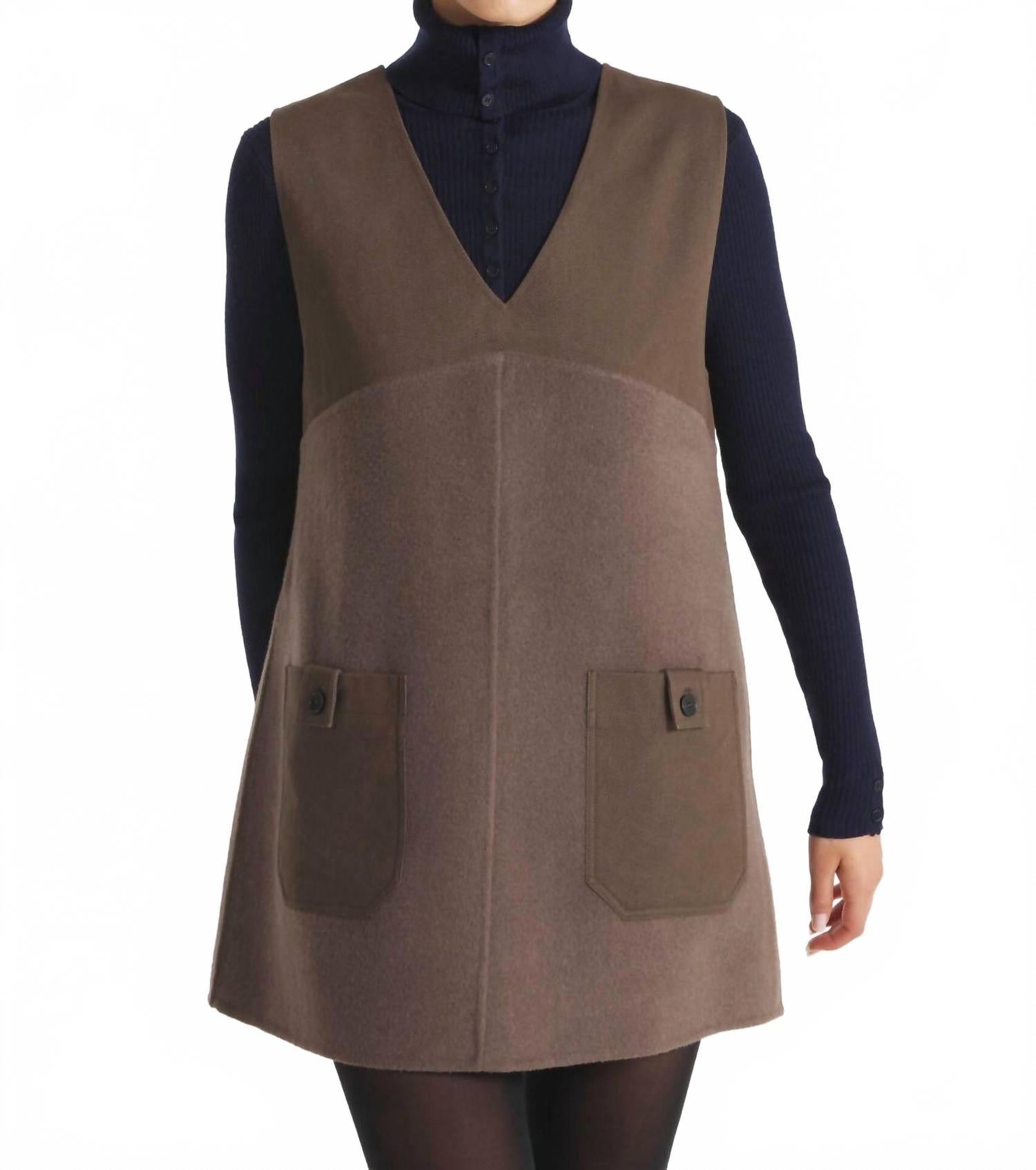 

Коричневое мини-платье Rhekya Le Mont Saint Michel, коричневый