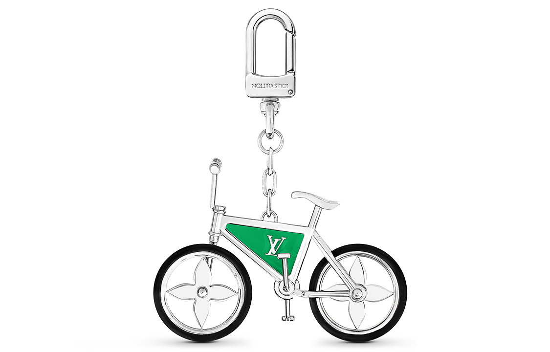 

LOUIS VUITTON Металлический эмалевый резиновый кулон унисекс Silver, Silver