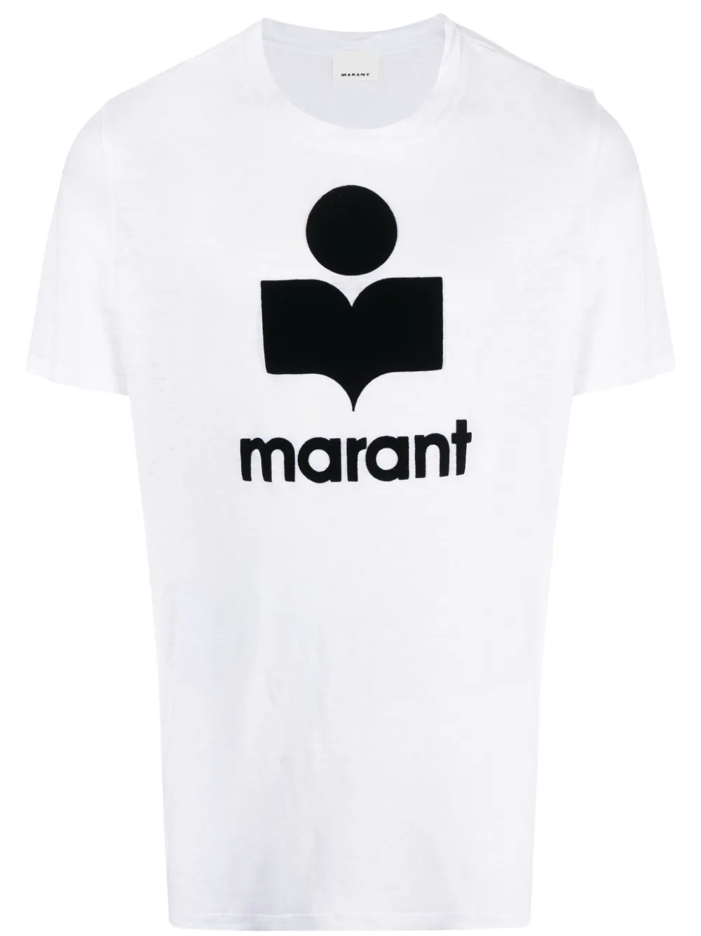 

Льняная футболка Karman с логотипом MARANT, белый