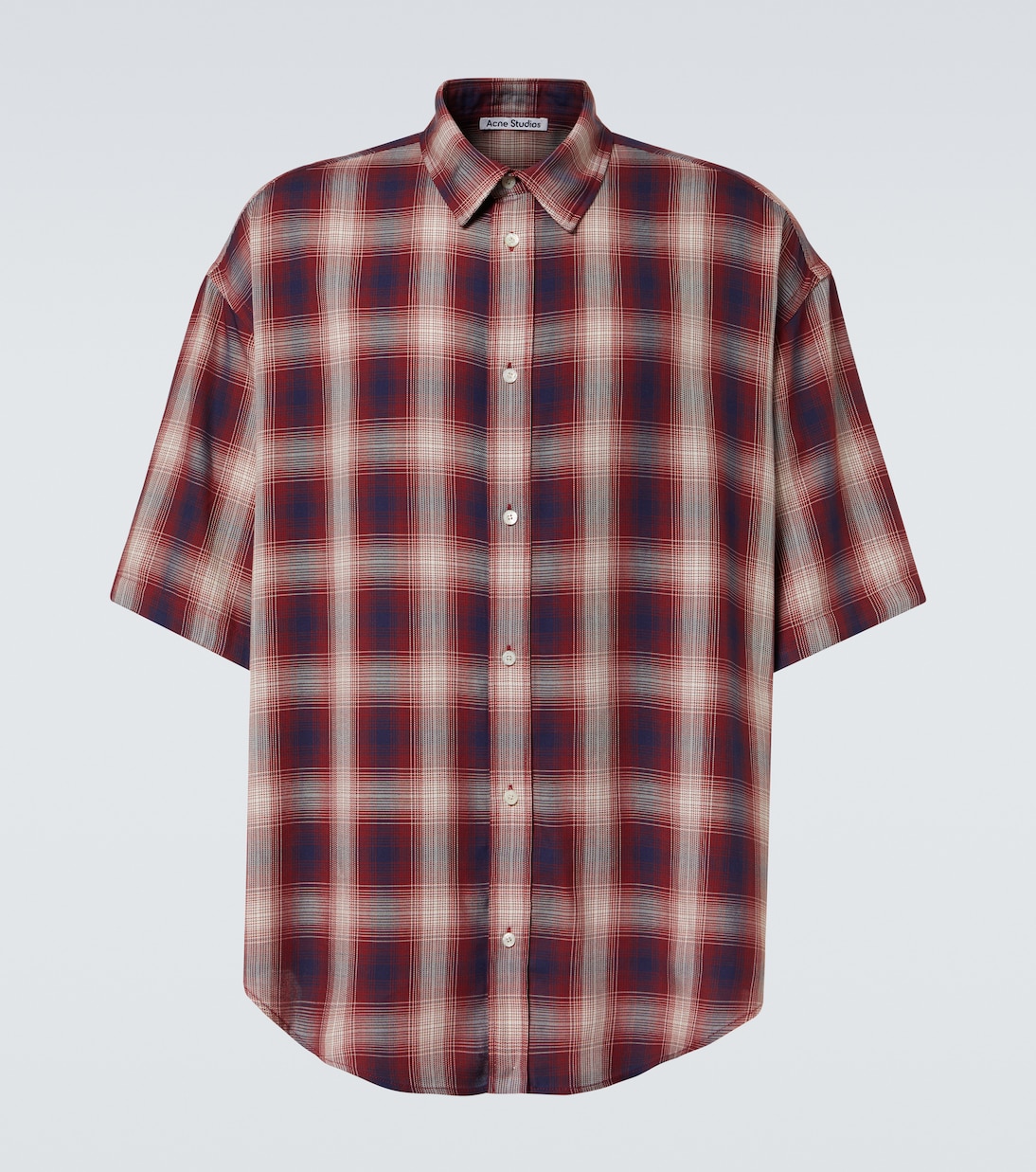 

Проверенная оверсайз рубашка Acne Studios, Red/Blue