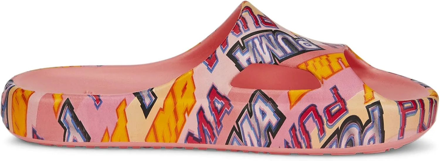 

Женские сандалии PUMA Shibui Cat Slide, розовый/желтый/серебристый