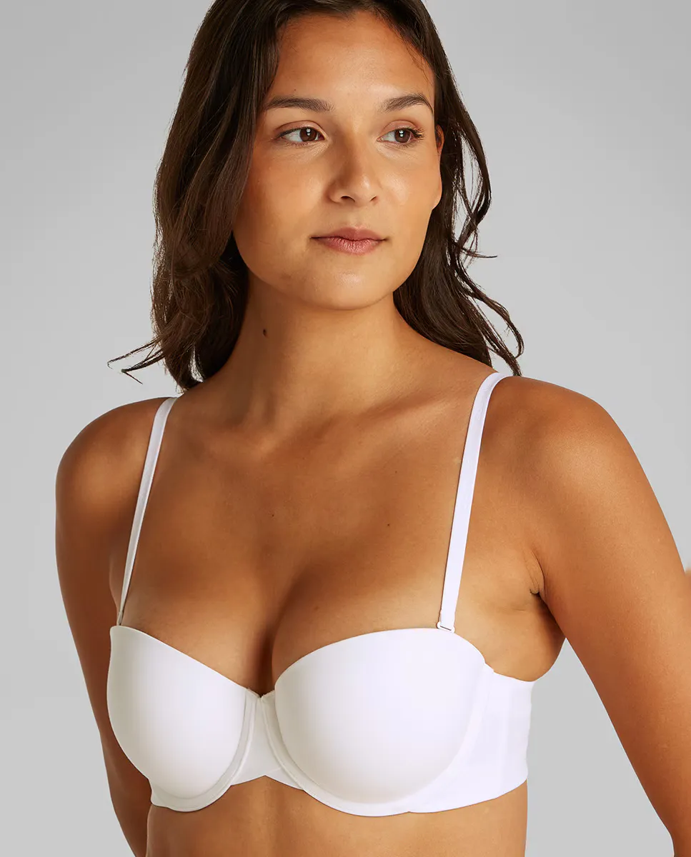 

Бюстгальтер на косточках без бретелек PERFECTLY FIT Calvin Klein, белый