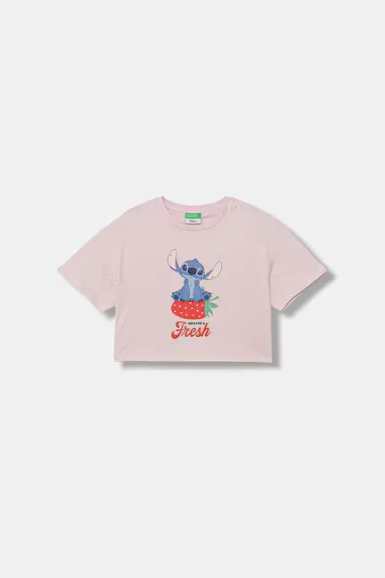 Футболка с коротким рукавом Disney United Colors of Benetton, розовый