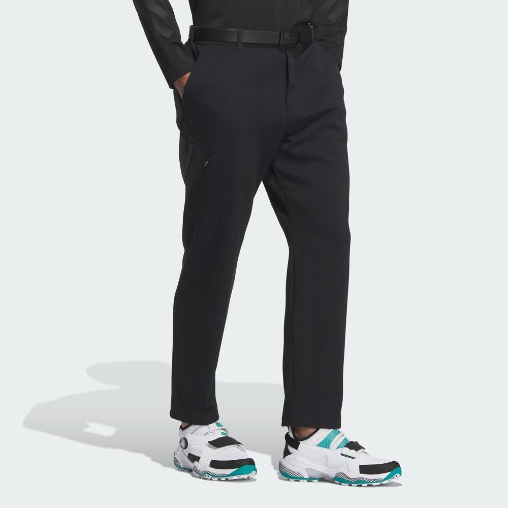 Брюки из эластичного двойного трикотажа Adidas, black — фото 3