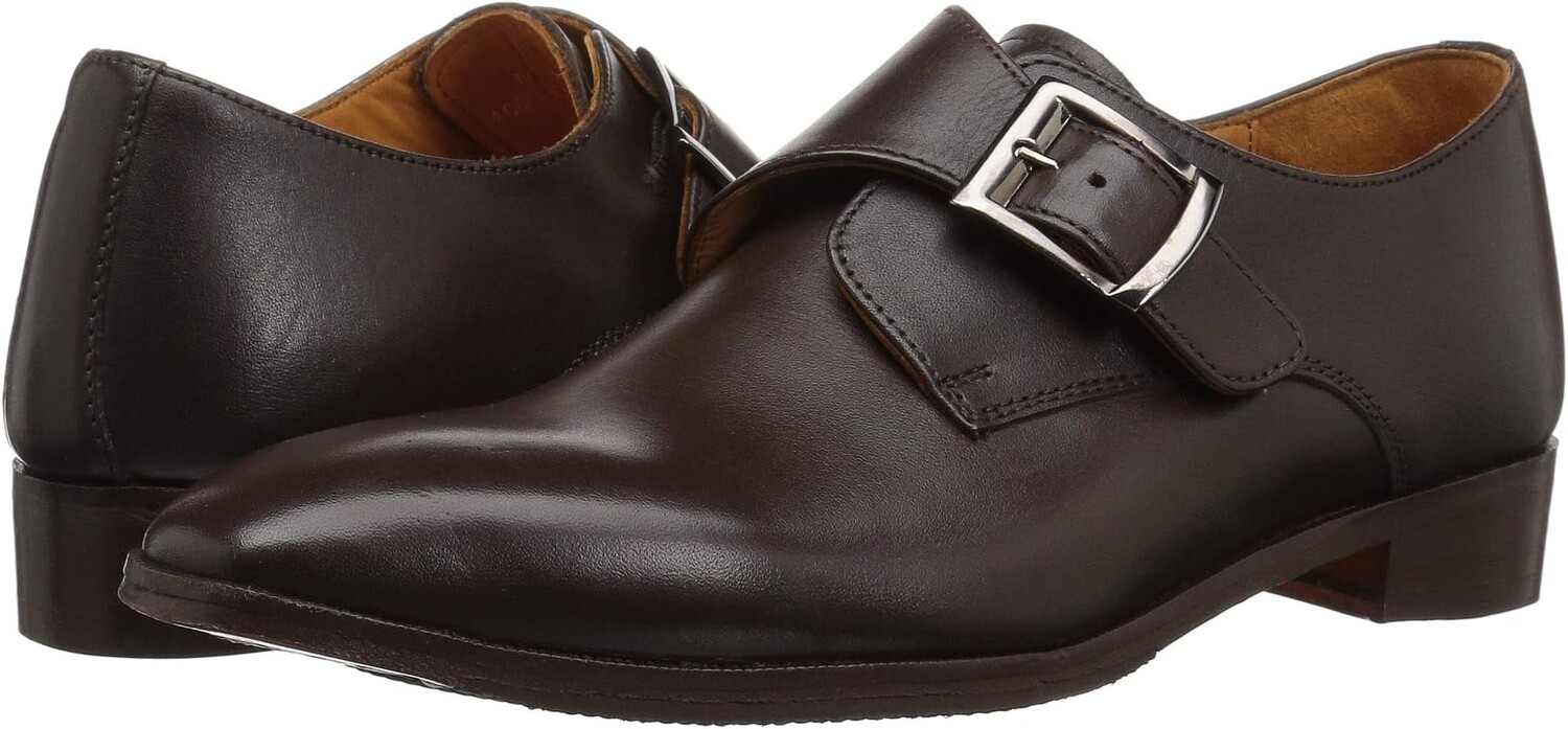 

Оксфорды Carlos by Carlos Santana Freedom Monk Single Strap, цвет Brown Full Grain Calfskin