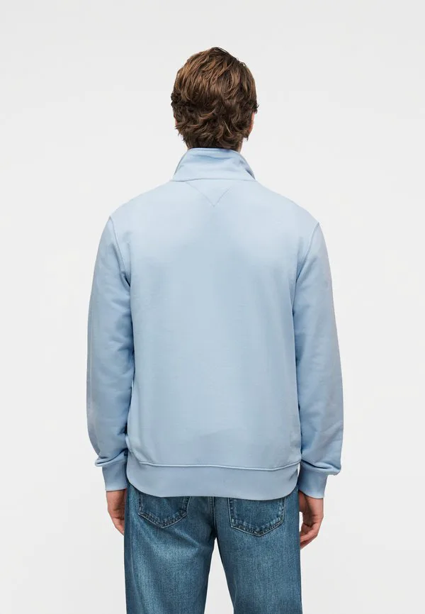 Толстовка с вышивкой флага из махровой ткани на молнии Tommy Hilfiger, Breezy Blue — фото 3