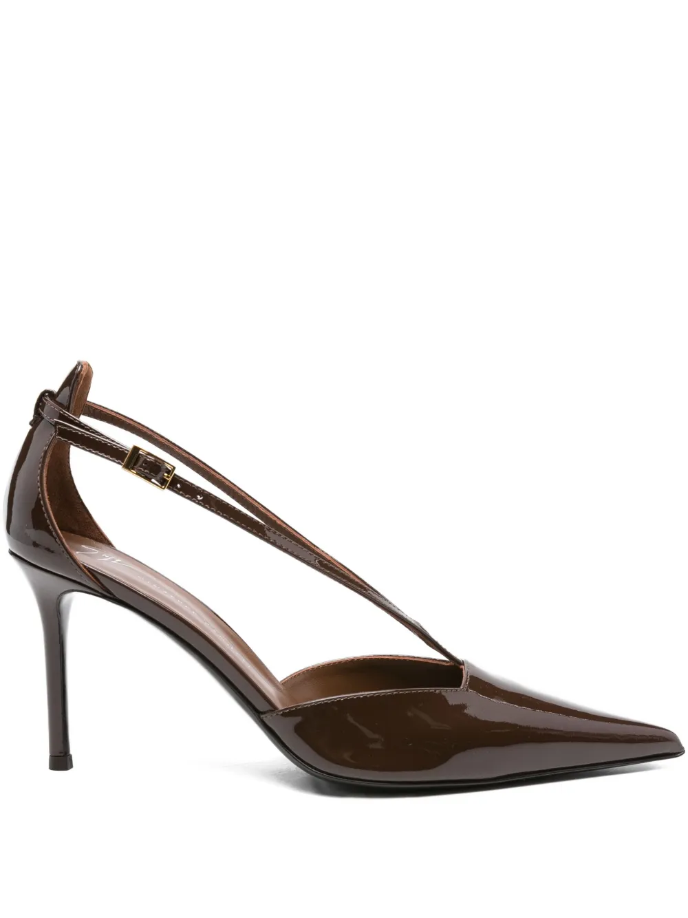 Туфли с ремешком на щиколотке Giuseppe Zanotti, коричневый
