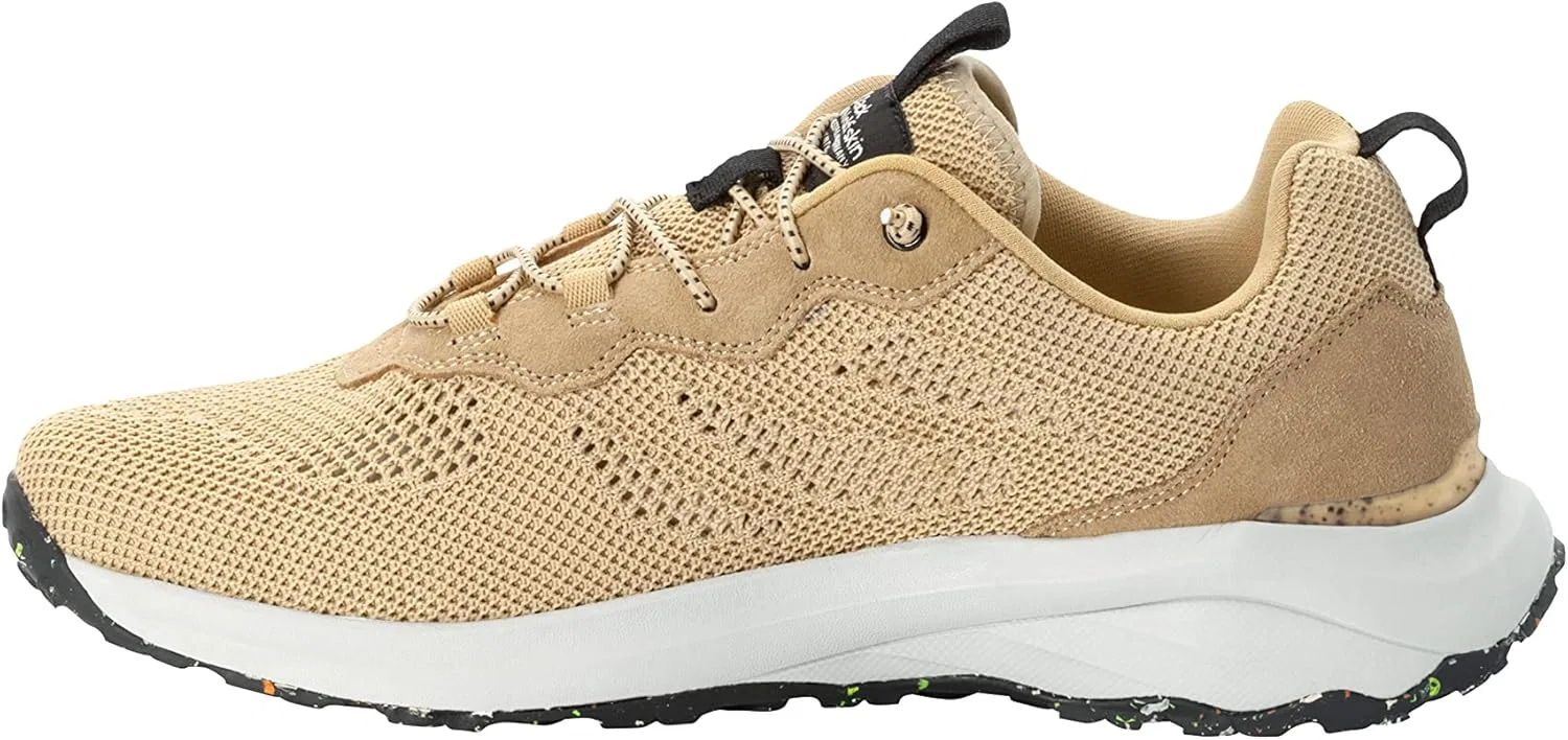 Мужские низкие вязаные прогулочные кроссовки Jack Wolfskin Dromoventure Knit Low M, Sand Storm