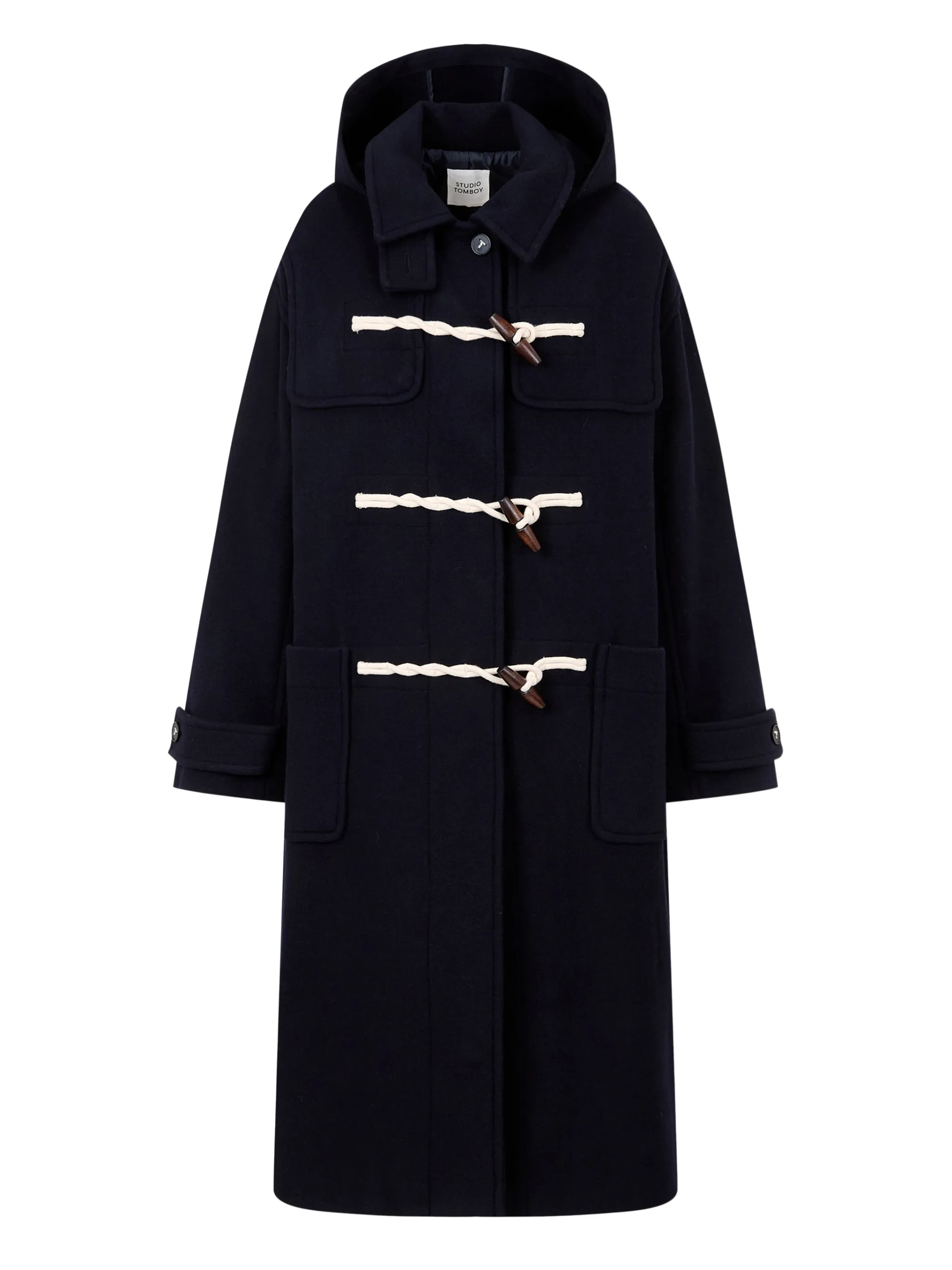 

Дафлкот с капюшоном Tomboy, синий