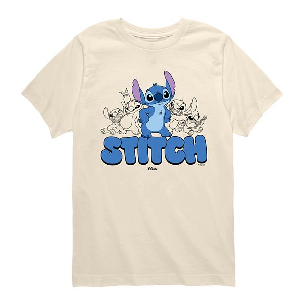 

Футболка с принтом Lilo & Stitch для мальчиков 8-20 Disney, Cream