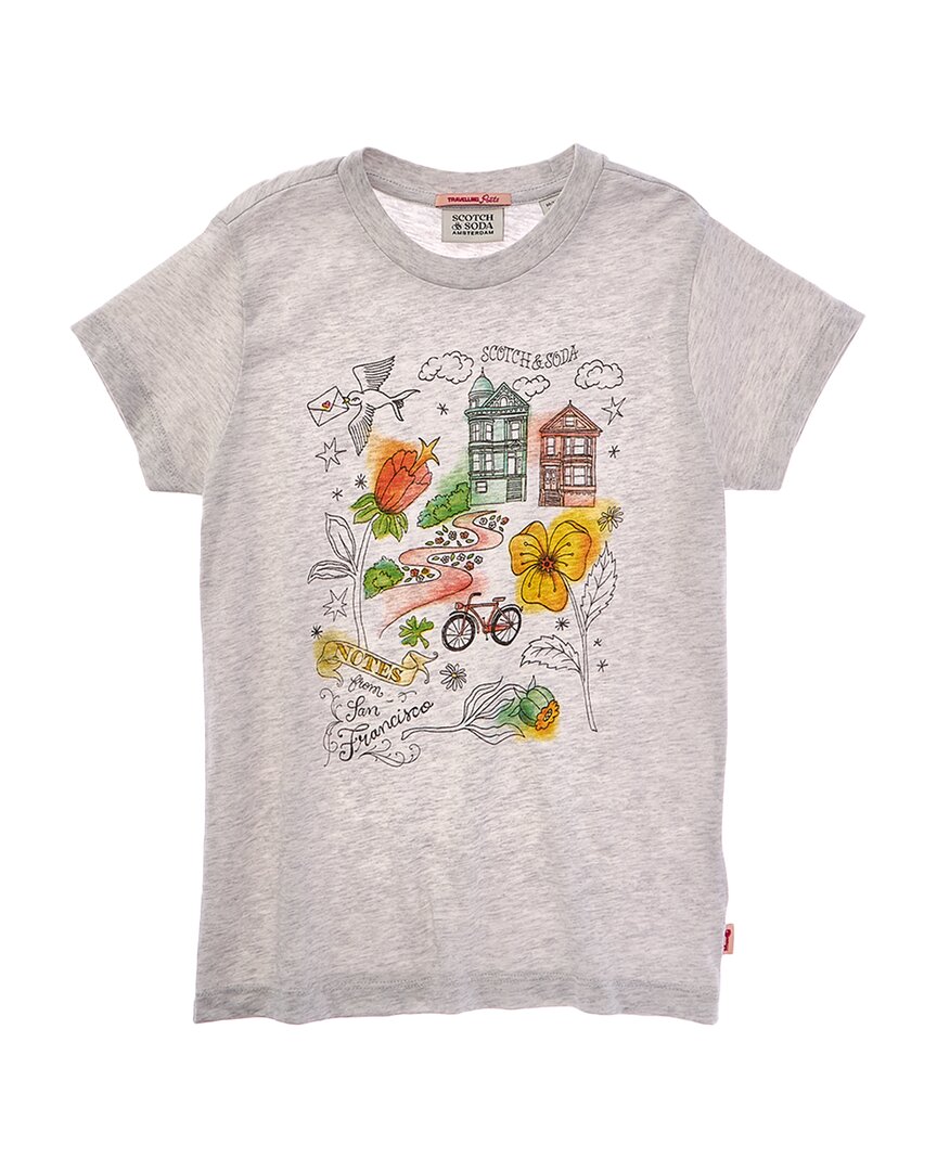 

Футболка Regular Fit Printed Scotch & Soda, серый