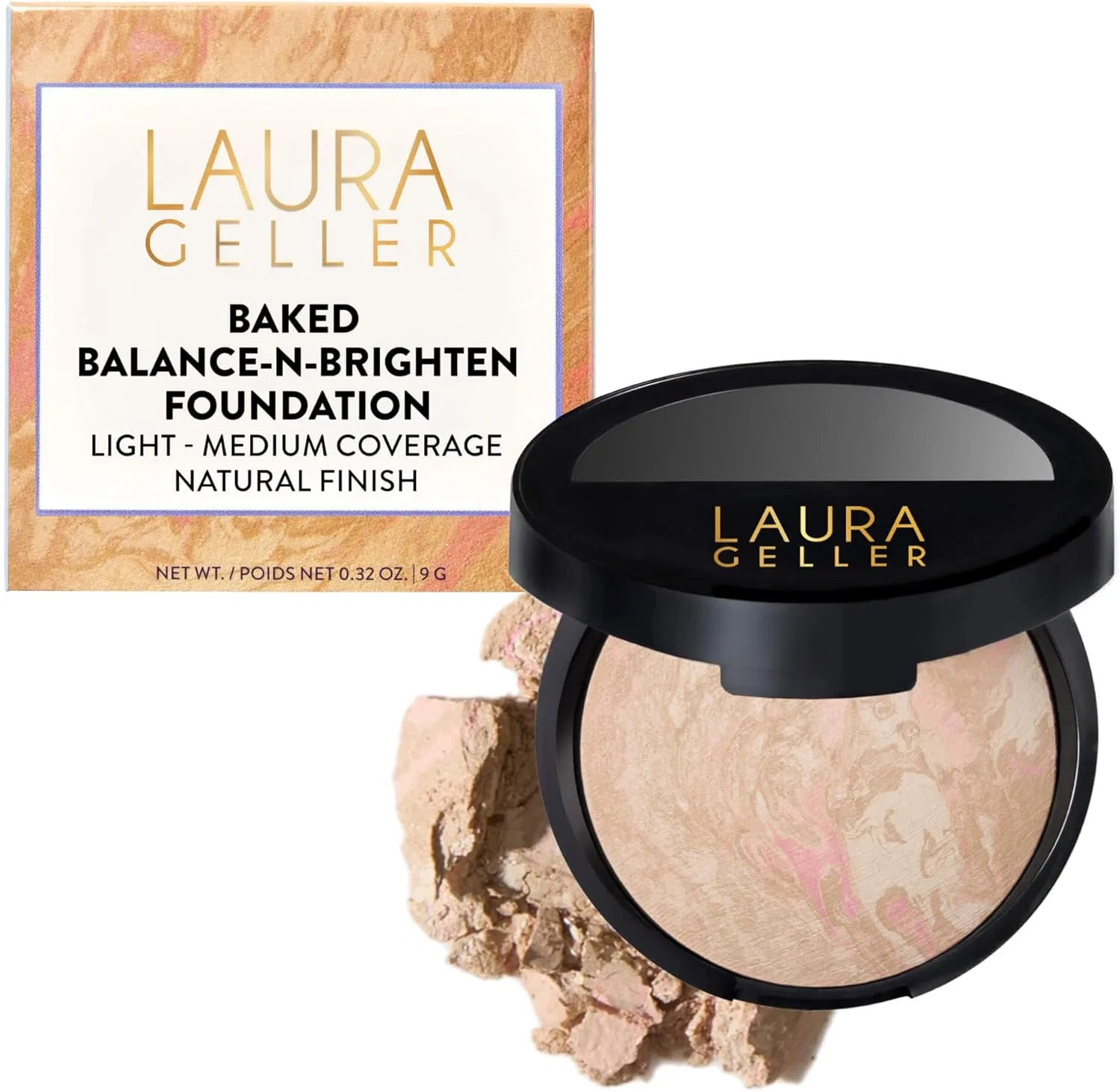 Тональная пудра Balance-n-Brighten Laura Geller New York 9 г Porcelain