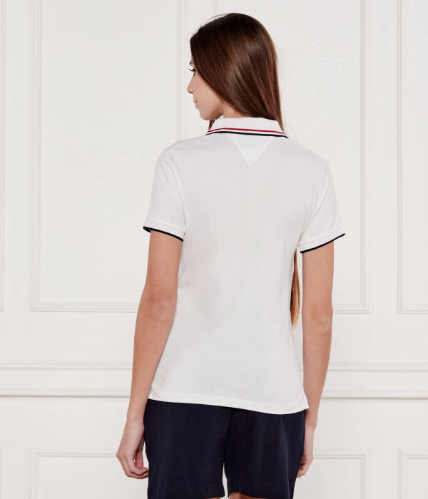 Рубашка поло Slim fit Tommy Hilfiger, белый — фото 3