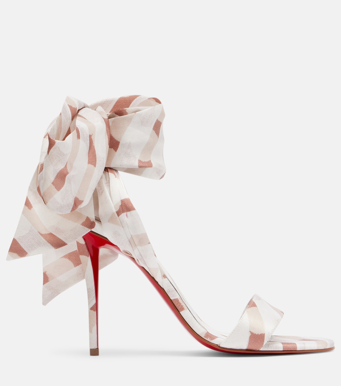 Сандалии Miss Z Sandal Du Désert 100 Christian Louboutin, Multi Leche/Lin Multi Leche — фото 4