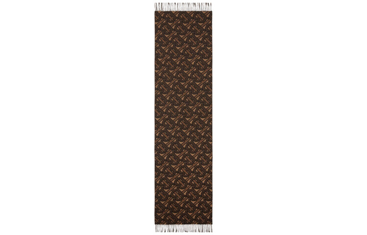 Вязаный шарф унисекс Burberry, Dark Mocha — фото 2