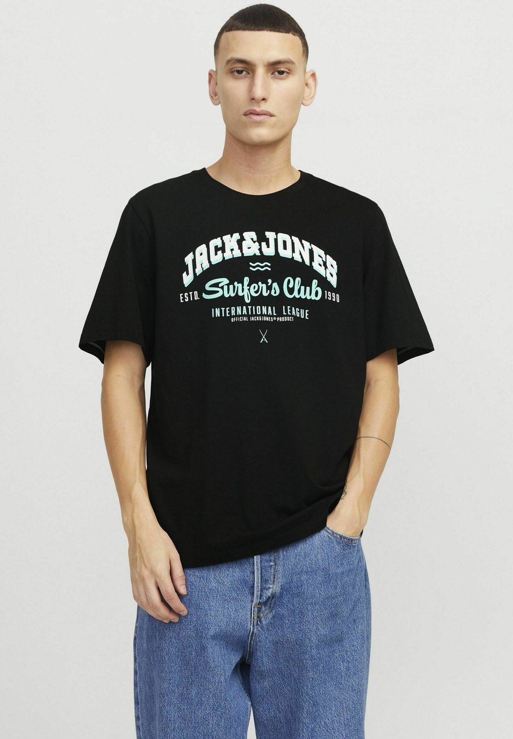 

Футболка с принтом Jack & Jones, черный
