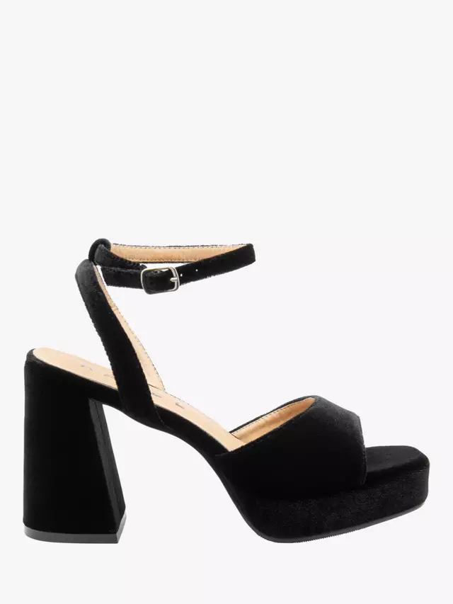 Сандалии Ravel Surina Velvet Platform, черный