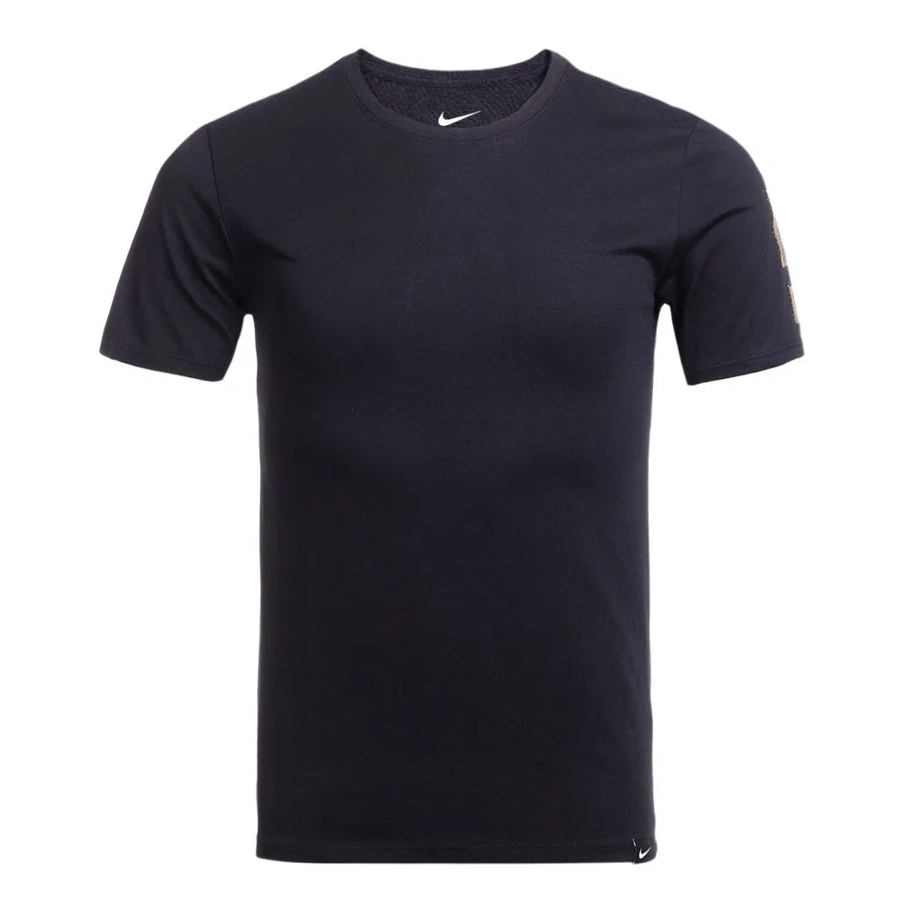 Футболка Quick Dry мужская, цвет black/gold, круглый вырез Nike, Black Gold