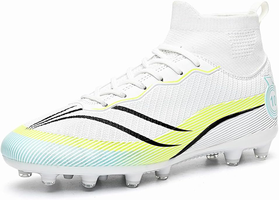 

Высокие спортивные кроссовки VAXAV Unisex, футбольные бутсы с длинными шипами для AG, белый