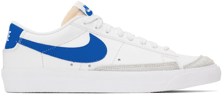 

Бело-синие кроссовки Blazer Low '77 Vintage Nike, Синий, Бело-синие кроссовки Blazer Low '77 Vintage Nike