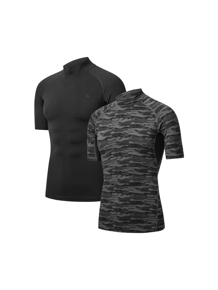 

DANISH ENDURANCE Компрессионная футболка SS в черно-сером камуфляже, Черный, DANISH ENDURANCE Компрессионная футболка SS в черно-сером камуфляже