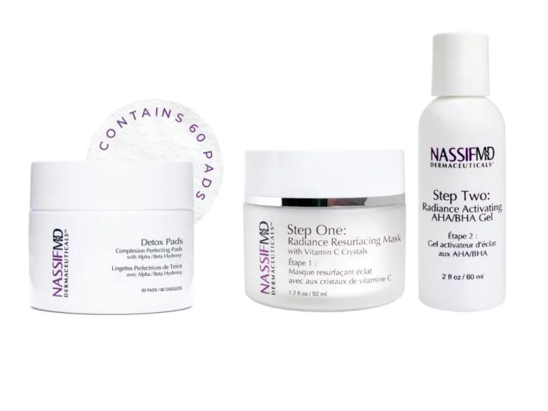 Набор NassifMD Detox Pads and Micro-Spa Vitamin C Skin Peel Bundle