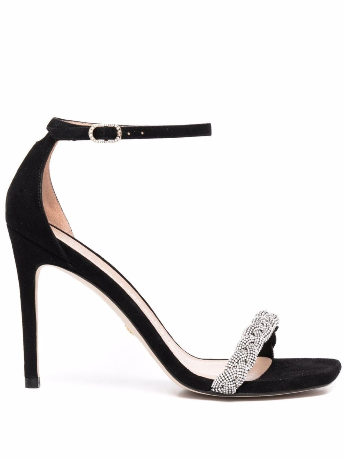 

Stuart Weitzman босоножки Sue 100 с плетеным ремешком, черный