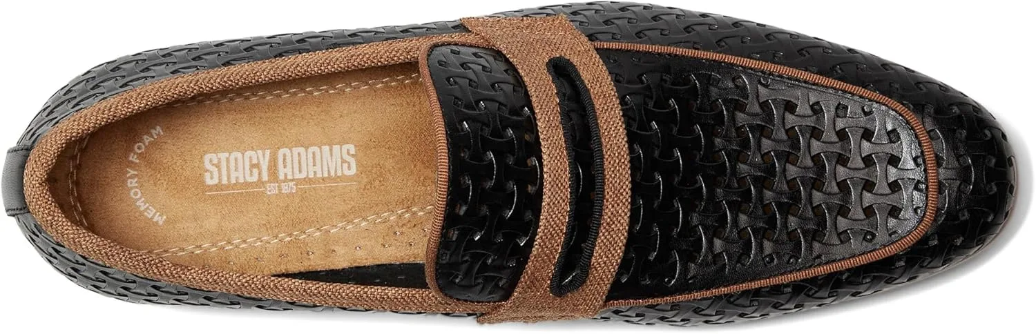 Мужские лоферы Stacy Adams Winstead Saddle Slip On, черный — фото 2