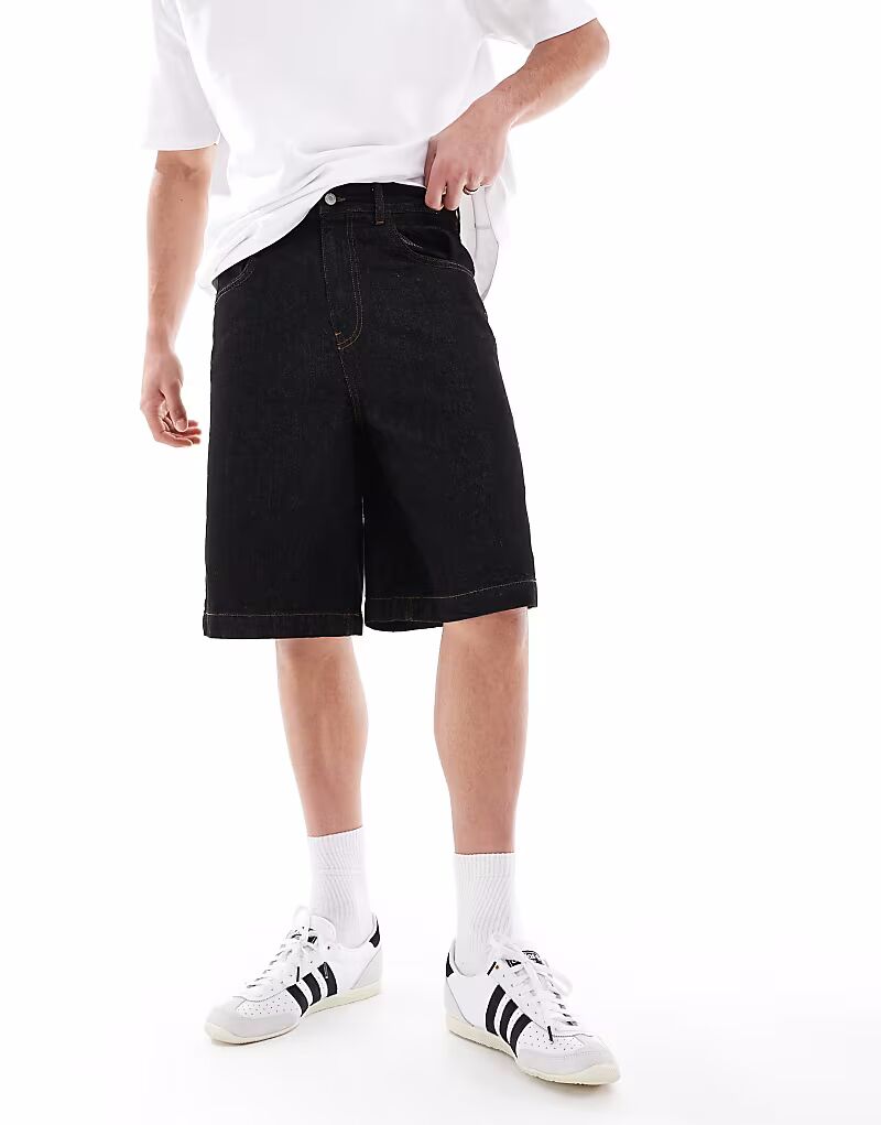 

Длинные джинсовые шорты, черный Asos Design