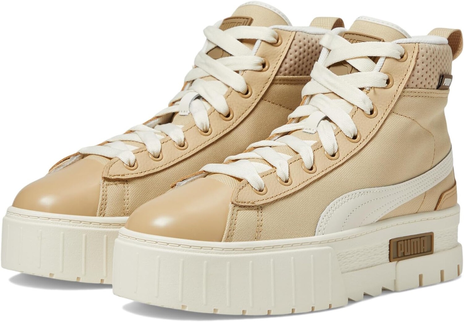

Кроссовки PUMA Mayze Mid Safari, цвет Sand Dune/Alpine Snow/Chocolate Chip