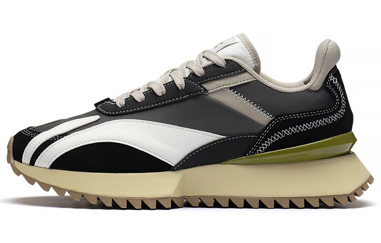 

LINING Zaiwu Lifestyle Shoes Men Low-top Black/bluish Grey/cloudy White