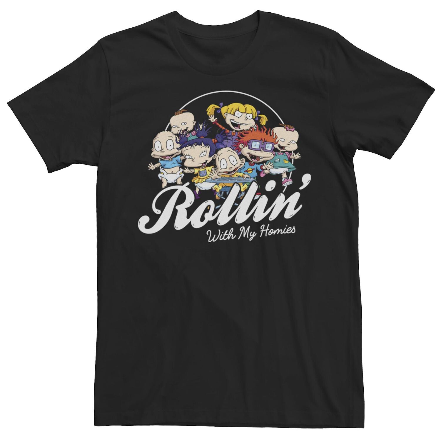 

Мужская футболка Rugrats Group Rollin' With My Homies Licensed Character