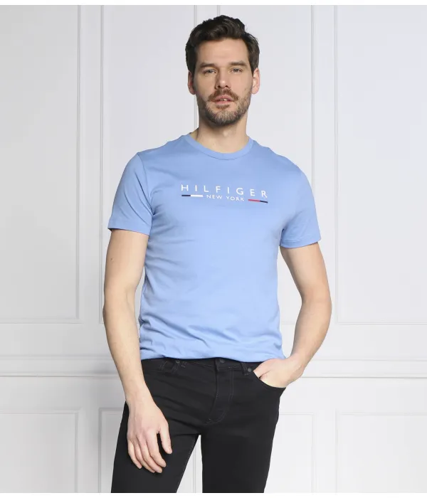 Футболка Hilfiger New York Slim fit Tommy Hilfiger, синий — фото 3