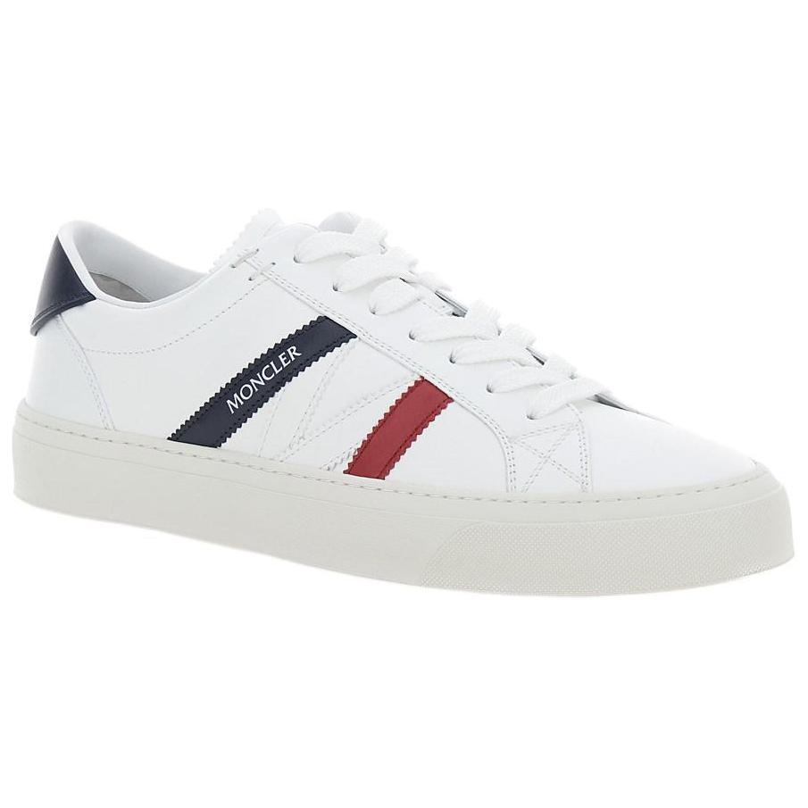 Moncler Monaco Low Top Скейтерские Кроссовки Мужские Белые — фото 3