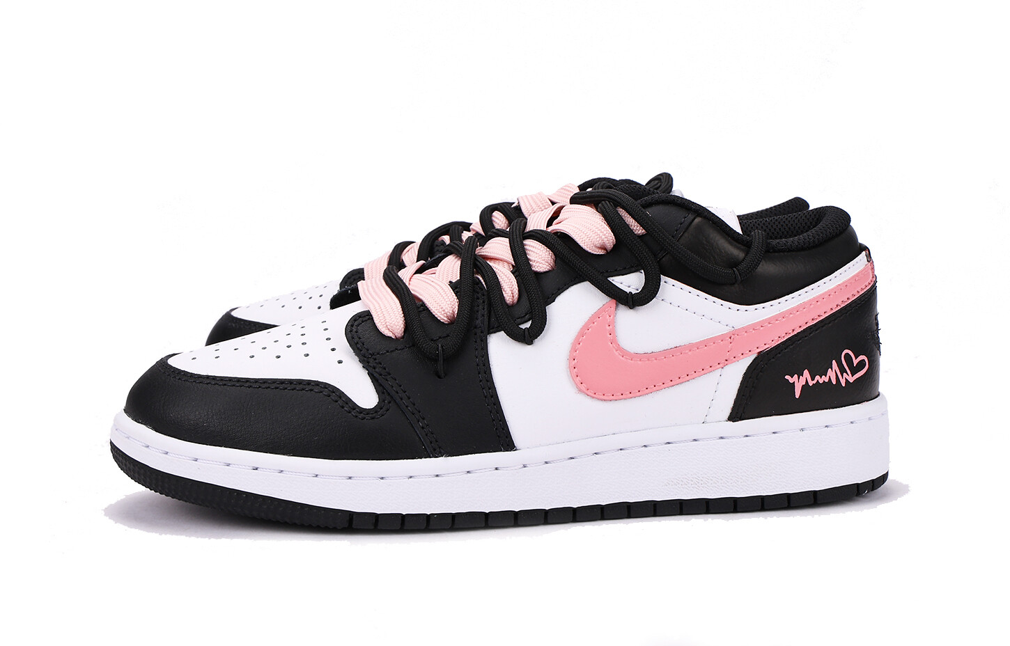 

Кроссовки Air JORDAN 1 Vintage Basketball Shoes Women's Low-Top Black Pink, Черный, Кроссовки Air JORDAN 1 Vintage Basketball Shoes Women's Low-Top Black Pink