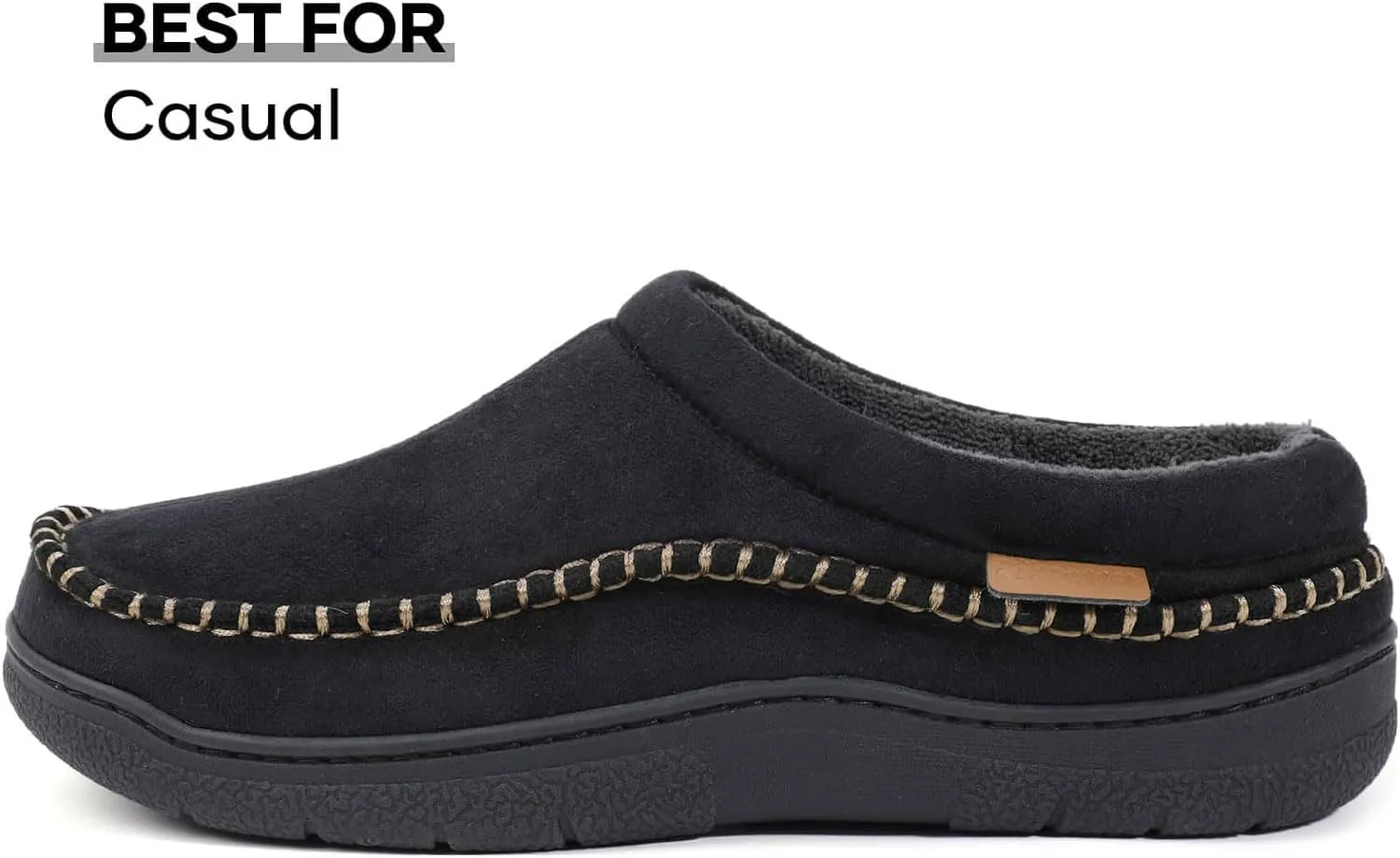 

Мужские мокасины-тапочки Zigzagger без застежек, теплые пушистые удобные домашние тапочки для дома и улицы, широкие пушистые лоферы-тапочки