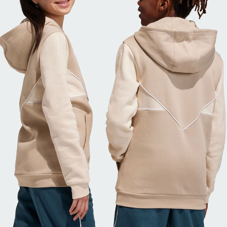Детская толстовка Adidas Originals, цвет Beige — фото 4