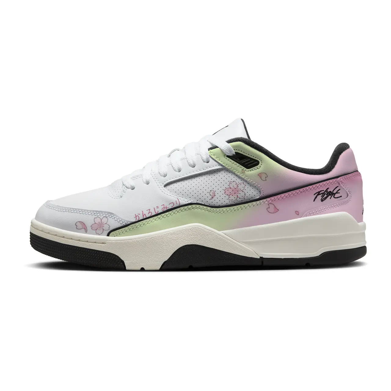 

FLIGHT COURT Lover's Breath устойчивые к истиранию низкие баскетбольные кроссовки Unisex в винтажном стиле и розовый Jordan, розовый