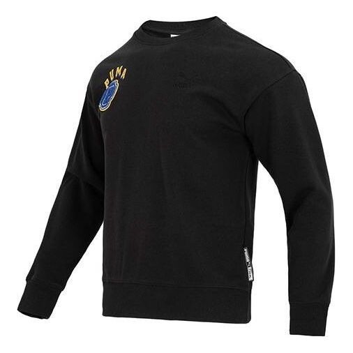 

Свитер team crew graphic sweater 'black' Puma, черный