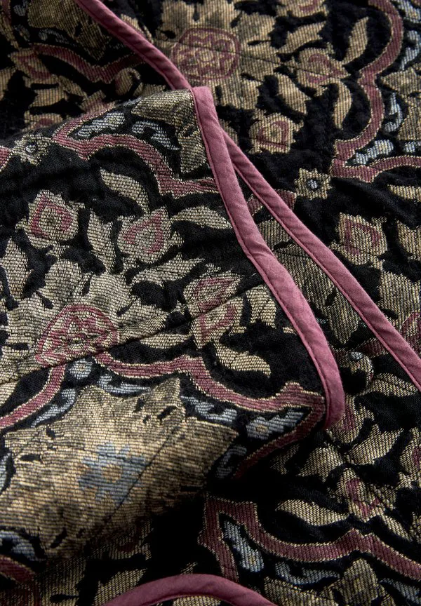 Стеганая легкая куртка с воротником-стойкой Next, Jacquard Print — фото 2