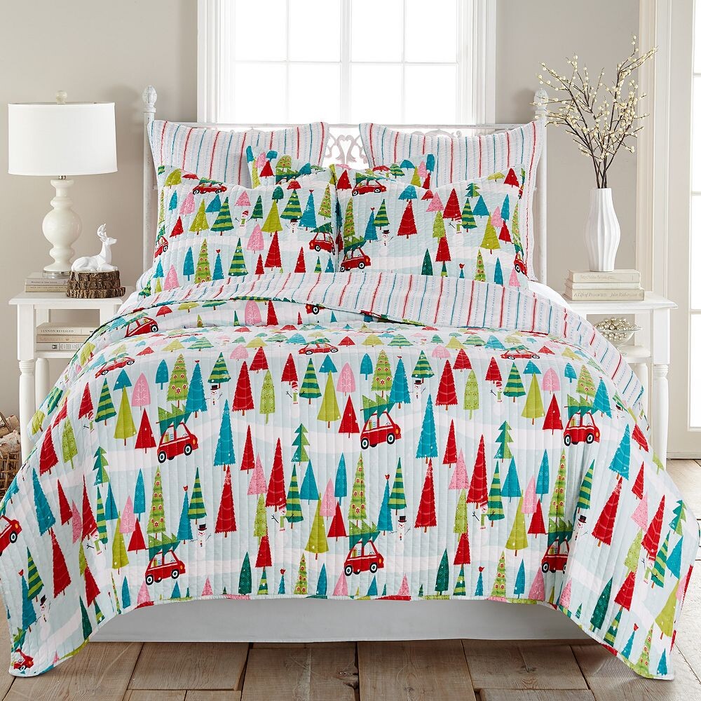 

Levtex Home Merry & Bright Holly Одеяло или лоскутное одеяло, мультиколор