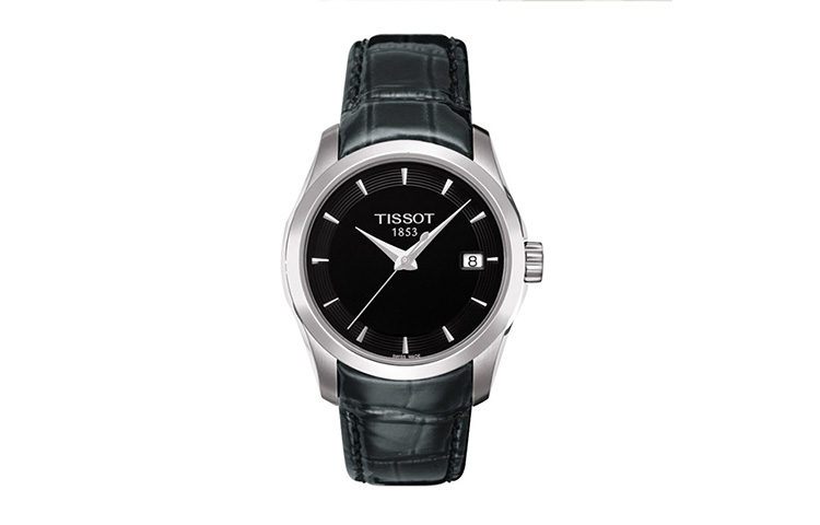 

Tissot Kutu Collection Кварцевый механизм Женские часы Черный циферблат T035.210.16.051.00