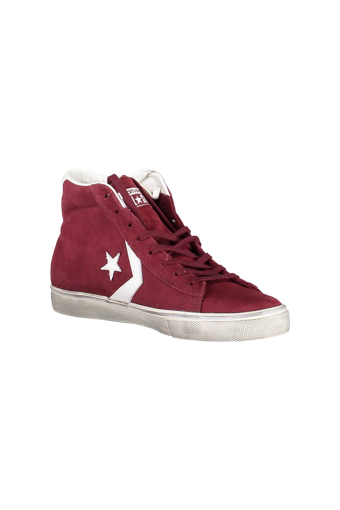 

Красные кожаные мужские кроссовки Converse